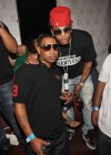 Nelly and his younger brother City Spud (of the St. Lunatics) at The Mirage’s Jet Nightclub