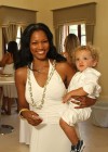 Garcelle Beauvais & one of her twin boys // Diddy & Ashton Kutcher’s White Party