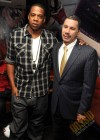 Jay-Z and NY Gov. David Patterson // “Answer the Call” charity concert press conference in NYC
