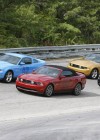 Collection of 2010 Mustangs on the set of Queen Latifah’s “Fast Cars” music video