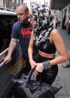 Lady Gaga leaving May Fair hotel in London (August 24th 2009)
