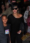 Rihanna and her brothers leaving “The Lion King” on Broadway in New York City (August 28th 2009)