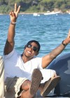 Usher at La Voile Rouge Beach in St. Tropez, France (August 22nd 2009)