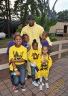 50 Cent with kids at Six Flags Great Adventure in New Jersey