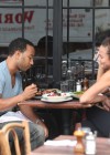 John Legend and Christine Teigein out at lunch at a restaurant in Soho, New York City (September 23rd 2009)