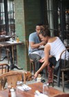 John Legend and Christine Teigein out at lunch at a restaurant in Soho, New York City (September 23rd 2009)