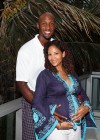 Alonzo Mourning at his wife Tracy Mourning’s baby shower (August 29th 2009)
