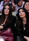 Khloe and Kim Kardashian // Los Angeles Lakers vs. Los Angeles Clippers Basketball Game (October 27th 2009)
