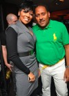 Monica & V-103 personality Frank Ski // Monica’s 29th Birthday Party at Luckie Food Lounge in Atlanta