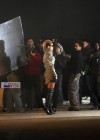 Rihanna on the set of her new music video in Washington Heights, New York City (October 16th 2009)