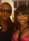 Lloyd & Nicki Minaj on the set of Young Money & Lloyd’s new “Bedrock” music video