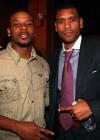 Kerry Rhodes and retired NBA player Allan Houston // The Kerry Rhodes Foundation Celebrity Bowling Bash