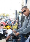 Jay-Z signing autographs for fans outside MuchMusic HQ in Toronto, Canada