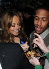 Nick Cannon & Mariah Carey outside their hotel in London – November 15th 2009