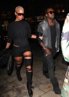 Kanye West & Amber Rose leave a movie theater in Hollywood after catching “Avatar” – December 22nd 2009