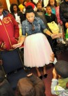 Keyshia Cole delivers Christmas gifts to foster children at ActsFullGospel Church in East Oakland, CA