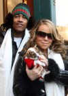 Mariah Carey & Nick Cannon show off their 2-month-old puppy in Aspen, CO – December 22nd 2009
