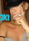 Rihanna’s new “Never a failure, always a lesson.” tatoo