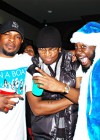Porn star Mr. Marcus, Ne-Yo and T-Pain // T-Pain’s Christmas Party at the Nappy Boy Mansion in Atlanta