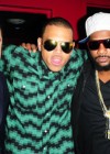 Aaron Parthemer, Chris Brown, Polow Da Don and Terry Bartley // Chris Brown’s New Year’s Day Party Hosted by Bartley International in Miami South Beach
