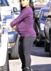 Christina Milian and her pregnant belly out and about in Hollywood, CA – January 14th 2010