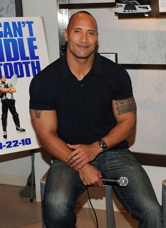 Dwayne Johnson aka "The Rock" Promotes New Movie "Tooth Fairy" in New