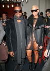Kanye West & Amber Rose // Yves Saint-Laurent Autumn/Winter 2010 Fashion Show during Paris Menswear Fashion Week