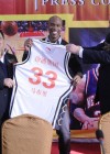 Stephon Marbury at a press conference with his new basketball team in China