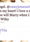 Tila Tequila’s tribute to her fiance Casey Johnson on Twitter