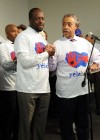 Wyclef Jean & Al Sharpton promoting Haiti earthquake relief efforts in Harlem, New York City