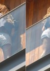Beyonce on her hotel balcony in Rio de Janeiro, Brazil – February 8th 2010