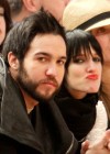 Pete Wentz and Ashlee Simpson courtside at the Washington Wizards vs. New York Knicks basketball game in NYC – February 3rd 2010