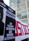 Fans outside the Los Angeles Airport Branch Courthouse // Dr. Conrad Murray’s Arraignment on charges for Michael Jackson’s death