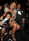 Beyonce and Jay-Z with their 5-year-old nephew Julez // 52nd Annual Grammy Awards – Audience