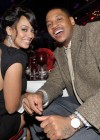 Lala Vazquez and her fiancee Carmelo Anthony // Jordan Brand’s exclusive Fabulous 23 Dinner during All-Star Weekend 2010