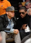 Chris Brown & Usher // Los Angeles Lakers vs. Boston Celtics Basketball Game in LA – February 18th 2010