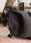 Daphne Guiness // Alexander McQueen’s Private Funeral Service in London