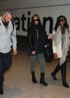 Rihanna and her friend/assistant Melissa Ford at Heathrow Airport in London, England – February 24th 2010