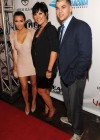 Kim Kardashian, Kris Jenner and Robert Kardashian // Leather & Laces Super Bowl Party