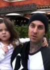 Travis Barker with his daughter Alabama outside Cafe Marmalade in Calabassas, CA – February 21st 2010