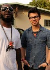 T-Pain and Joe Jonas // “We Are The World 25 Years for Haiti” Recording Session at Jim Henson Studios in Hollywood