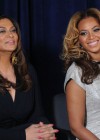 Beyonce and her mom Tina Knowles // Unveiling of “The Beyonce Cosmetology Center” in Brooklyn, NYC