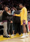 Chris Brown & Ron Artest // Los Angeles Lakers vs. Minnesota Timberwolves Basketball Game – March 19th 2010
