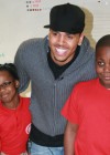 Chris Brown reading to third-graders at Sisulu-Walker Charter School of Harlem in New York City