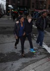 Justin Bieber and his publicist Melissa Victor heading to Boston Market in New York City – March 23rd 2010