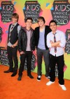 James Maslow, Kendall Schmidt, Carlos Pena and Logan Henderson of Nickelodeon’s “Big Time Rush” TV Show // 23rd Annual Nickelodeon Kids’ Choice Awards