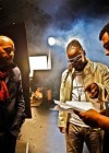 T-Pain and director Jeremy Rall on the set of T-Pain’s “Reverse Cowgirl” music video