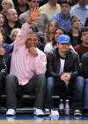 Anthony Anderson & Donnie Wahlberg // New York Knicks vs. Boston Celtics basketball game in NYC – April 6th 2010