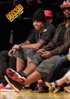 Tyga, Chris Brown and Polow Da Don // Los Angeles Lakers vs. Utah Jazz Basketball Game in Los Angeles – April 2nd 2010