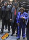 Jermaine, Joe and Katherine Jackson arrive for Michael Jackson’s doctor Conrad Murray’s court hearing in downtown Los Angeles – April 5th 2010
